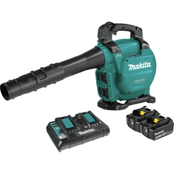 Makita 18V X2 (36V) LXT Brushless Lithium-Ion Cordless Blower Kit with 2 Batteries (5 Ah) - XBU04PT