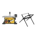 Table Saws | Dewalt DWE7485WS 15 Amp Compact 8-1/4 in. Jobsite Table Saw with Stand image number 0