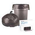  | Boardwalk H8046HKKR01 40 in. x 46 in. 45 gal. 0.6 mil Low-Density Waste Can Liners - Black (100/Carton) image number 1