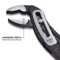 Pliers | Klein Tools D50510 Classic Klaw Pump Pliers V-Jaw Tongue and Groove, Hardened Teeth for Maximum Torque, 10-Inch image number 3