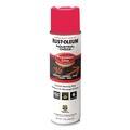 Paint | Rust-Oleum 1661838V Industrial Choice 17 oz. Aerosol Can Solvent-Based Precision Line Marking Paint - Flat Fluorescent Pink (12/Carton) image number 0