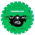 Circular Saw Blades | Metabo HPT 115757M 7-1/4 in. 24-Tooth Industrial PTFE Circular Saw Framing Blade image number 1