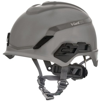 MSA V-Gard H1 Fas-Trac III Pivot Novent ANSI EN397 Safety Helmet -  Gray - 10204347