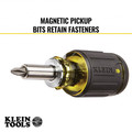 Screwdrivers | Klein Tools 32308 8-in-1 Multi-Bit Adjustable Magnetic Stubby Impact-Rated Screwdriver image number 8