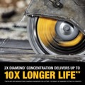 Clearance Center | Dewalt DW47627 16 in. XP7 All-Purpose Segmented Diamond Blade image number 6