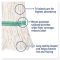  | Boardwalk BWK502WHEA 5 in. Super Loop Cotton/Synthetic Fiber Wet Mop Head - Medium, White image number 6