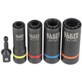 Impact Sockets | Klein Tools 66040 5-Piece 1/2 in. Drive 12 Point Deep 2-in-1 Impact Socket Set image number 2