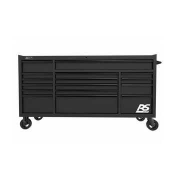 Homak RS PRO 72 in. 16 Drawer Roller Cabinet - Black - BK04072160