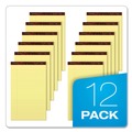  | Ampad 20-030R Gold Fibre 8.5 in. x 14 in. Wide/Legal Ruled Writing Pads - Canary Yellow (1-Dozen) image number 5
