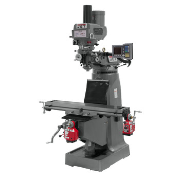JET JTM-4VS-1 115/230V Variable Speed Milling Machine with ACU-RITE VUE DRO, X/Y-Axis Powerfeeds and Power Draw Bar - JT9-690422