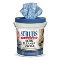  | SCRUBS 42272 In-A-Bucket 10 in. x 12 in. Hand Cleaner Towel Cloth - Citrus, Blue/White image number 0