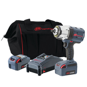 POWER TOOLS | Ingersoll Rand Brushless Lithium-Ion 1/2 in. Cordless High-Torque Impact Wrench Kit (5 Ah) - IRTW7152-K22