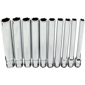 HAND TOOLS | Astro Pneumatic (10-Piece) 3/8 in. Drive Extra Deep Metric Socket Set - 4110