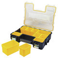 Cases and Bags | Stanley FMST14820 14.5 in. x 17.4 in. x 4.5 in. FATMAX Deep Pro Organizer - Yellow/Black/Clear image number 2