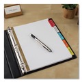 July Member-Exclusive Offer Save 10% off on One Item | Avery 11121 Big Tab 11 in. x 8.5 in. 5-Tab Double-Sided Gold Edge Reinforcing Insertable Dividers - Assorted Tabs/White (1-Set) image number 2