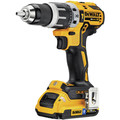 Hammer Drills | Factory Reconditioned Dewalt DCD796D2BTR 20 MAX XR Brushless Compact Lithium-Ion 1/2 in. Cordless 2-Speed Hammer Drill Kit with (2) Bluetooth Batteries (2 Ah) image number 2