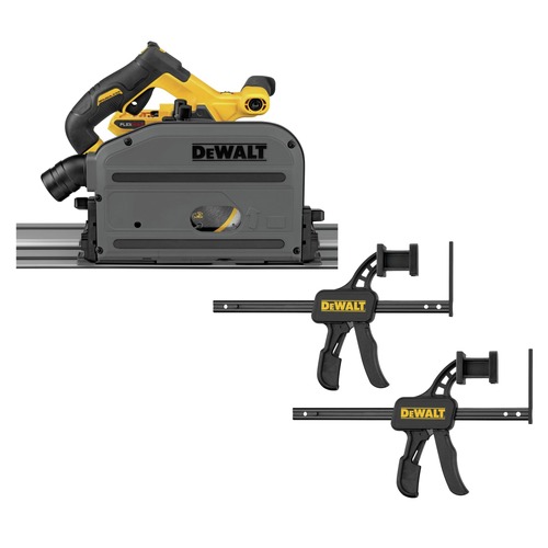 Circular Saws | Dewalt DCS520BDWS5026 60V MAX FLEXVOLT Brushless Lithium-Ion 6-1/2 in. Cordless TRACKSAW and 2-Piece TrackSaw Clamp Bundle image number 0