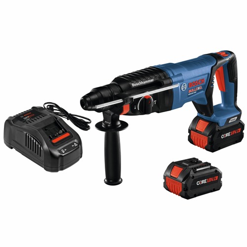  | Factory Reconditioned Bosch GBH18V-45CK27-RT 18V EC Brushless SDS-Plus Bulldog 1 in. Cordless Rotary Hammer Kit with (2) CORE18V 8 Ah High Power Batteries image number 0