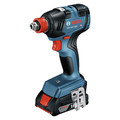  | Factory Reconditioned Bosch GXL18V-240B22-RT 18V Brushless Lithium-Ion 1/2 in. Hammer Drill Driver and 1/4 in. and 1/2 in. 2-in-1 Bit/Socket Impact Driver Combo Kit with 2 Batteries (2 Ah) image number 2