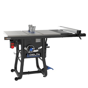 Delta 30 in. Rip Capacity Contractor Table Saw with Cast Extension and 1 HP Dust Collector - 36-5100T2D