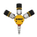 Air Chisels | Dewalt DXCM041-0119 3-Way Manifold with Plug and 3-Piece Coupler image number 1