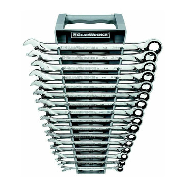 SOCKETS AND RATCHETS | GearWrench 16-Piece 12-Point Metric XL Combination Ratcheting Wrench Set - 85099
