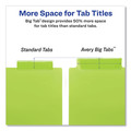 July Member-Exclusive Offer Save 10% off on One Item | Avery 11903 Big Tab 11.13 in. x 9.25 in. 8-Tab Insertable Plastic 1-Pocket Dividers - Assorted (1-Set) image number 4