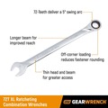 Combination Wrenches | GearWrench 85199 13-Piece 72-Tooth 12-Point XL Ratcheting Combination SAE Wrench Set image number 8