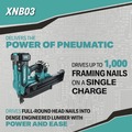 Framing Nailers | Makita XNB03M1 18V LXT Brushless Lithium-Ion 21-Degrees Full Round Head 3-1/2 in. Cordless Framing Nailer Kit (4 Ah) image number 6