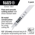 Reciprocating Saw Blades | Klein Tools 31734 (5/Pack) 6 in. 24 TPI Reciprocating Saw Blade image number 2