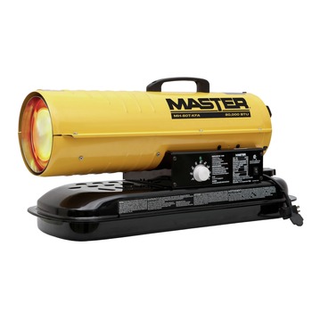 Master 80000 BTU Kerosene/Diesel Cordless and Corded Portable Forced Air Heater with Thermostat (Tool Only) - MH-80TBOA-KFA