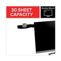  | 3M DH240MB 30 Sheet Capacity Adhesive Monitor Mount Swing Arm Plastic Copyholder - Black/Silver Clip image number 5