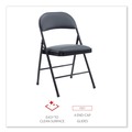 July Member-Exclusive Offer Save 10% off on One Item | Alera ALECA9416 PU Padded Folding Chair Supports Up to 250 lbs. - Black (4/Carton) image number 4
