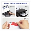 July Member-Exclusive Offer Save 10% off on One Item | Avery 11121 Big Tab 11 in. x 8.5 in. 5-Tab Double-Sided Gold Edge Reinforcing Insertable Dividers - Assorted Tabs/White (1-Set) image number 6