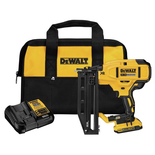 Finish Nailers | Dewalt DCN662D1 20V MAX XR 16 Ga. Cordless Straight Finish Nailer Kit image number 0