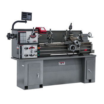 METALWORKING TOOLS | JET GHB-1340A 230V Head Bench Lathe with ACU-RITE 200S DRO, Taper Attachment and Collet Closer - JT9-321127