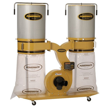 DUST COLLECTORS | Powermatic PM1900TX-CK1 Dust Collector, 3HP 1PH 230V, 2-Micron Canister Kit - PM9-1792072K