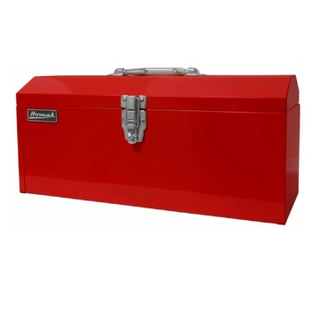 Homak 19 in. Metal High Toolbox with Tray - Red/Black - RD00119819