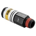 Inflators | Dewalt DXCM036-0215 3/8 in. MNPT to 1/4 in. Body Flow High Flow Coupler image number 1