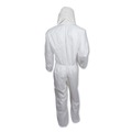 | Ansell KCC 46114 A30 Elastic-Back and Cuff Hooded Coveralls - Extra Large, White (25/Carton) image number 2