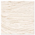  | Boardwalk BWK502WHEA 5 in. Super Loop Cotton/Synthetic Fiber Wet Mop Head - Medium, White image number 4