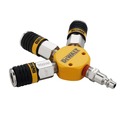 Air Chisels | Dewalt DXCM041-0119 3-Way Manifold with Plug and 3-Piece Coupler image number 3