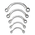 Ratcheting Wrenches | GearWrench 9850 5-Piece Metric Half Moon Reversible Ratcheting Wrench Set image number 0