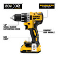 Drill Drivers | Dewalt DCD791D2 20V MAX XR Lithium-Ion Brushless Compact 1/2 in. Cordless Drill Driver Kit (2 Ah) image number 1