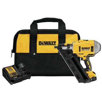 FRAMING NAILERS | Dewalt 20V MAX XR Brushless Lithium-Ion 30 Degree Cordless Paper Collated Framing Nailer Kit (4 Ah) - DCN692M1