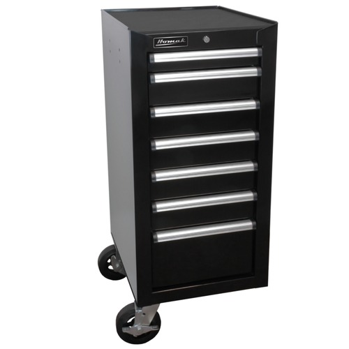 Tool Storage Accessories | Homak BK08018070 18 in. H2Pro Series 7-Drawer Side Cabinet - Black image number 0