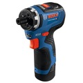  | Factory Reconditioned Bosch GSR12V-300HXB22-RT 12V Max Brushless Lithium-Ion 1/4 in. Cordless Hex Two-Speed Screwdriver Kit with 2 Batteries (2.0 Ah) image number 2