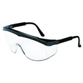 Eye Protection | MCR Safety SS110 Stratos Safety Glasses - Black Frame Clear Lens (12/Box) image number 1