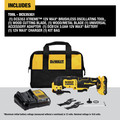 Oscillating Tools | Dewalt DCS353G1 12V MAX XTREME Brushless Lithium-Ion Cordless Oscillating Tool Kit (3 Ah) image number 1