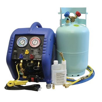 AIR CONDITIONING EQUIPMENT | Mastercool 115V Complete A/C Recovery System with Leak Detector Kit - 69100-55R